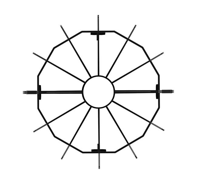 Rąstų grotelės 68 cm ketaus plieno10