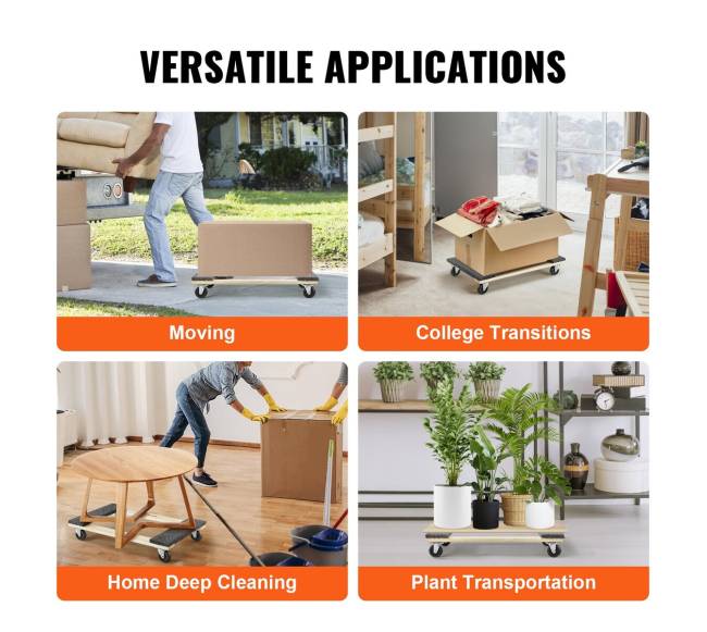 Baldų vežimėlis su ratukais, 454 kg apkrova4