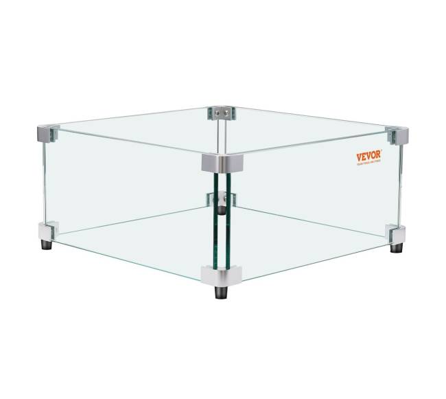 Kvadratinis dujinio židinio vėjo apsauga iš grūdinto stiklo10