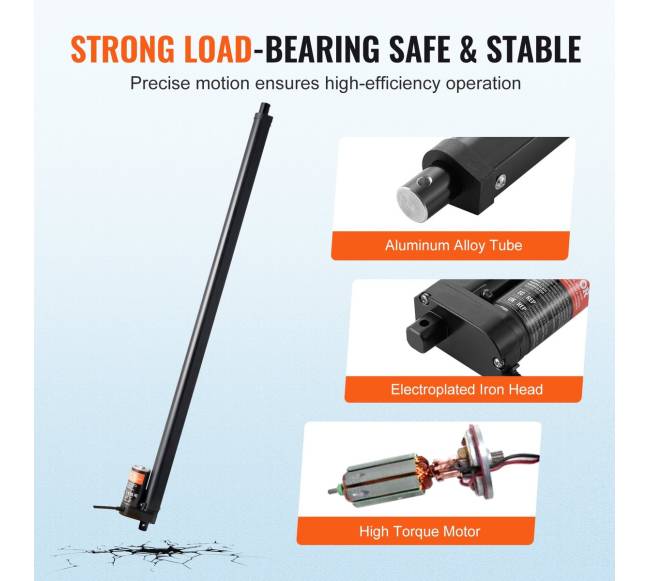 Linijinis pavaras 12V 500mm4