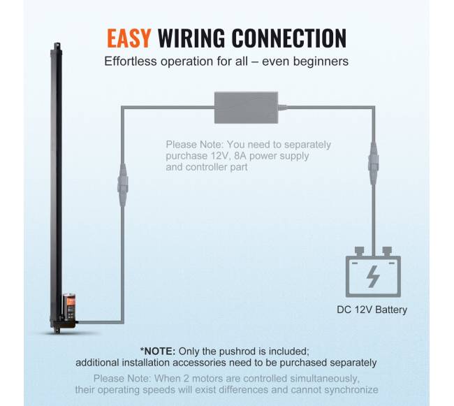 Linijinis pavaras 12V 500mm5