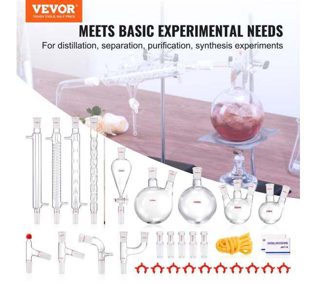 Laboratorinis distiliavimo rinkinys su 3.3 boro stiklu1