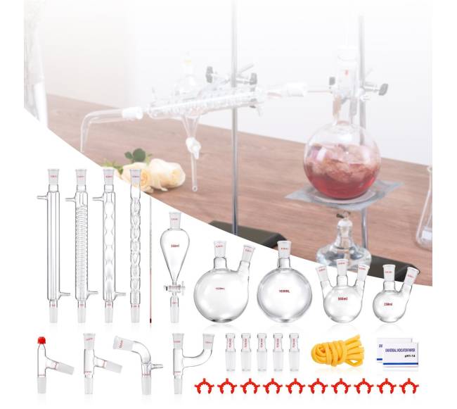 Laboratorinis distiliavimo rinkinys su 3.3 boro stiklu7