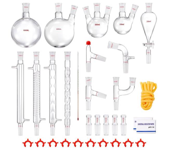 Laboratorinis distiliavimo rinkinys su 3.3 boro stiklu8