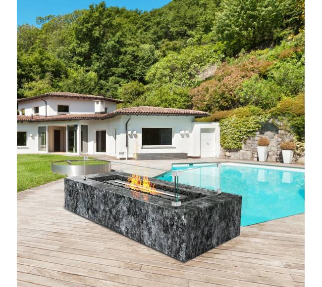 Stiklo vėjo apsauga lauko židiniui7