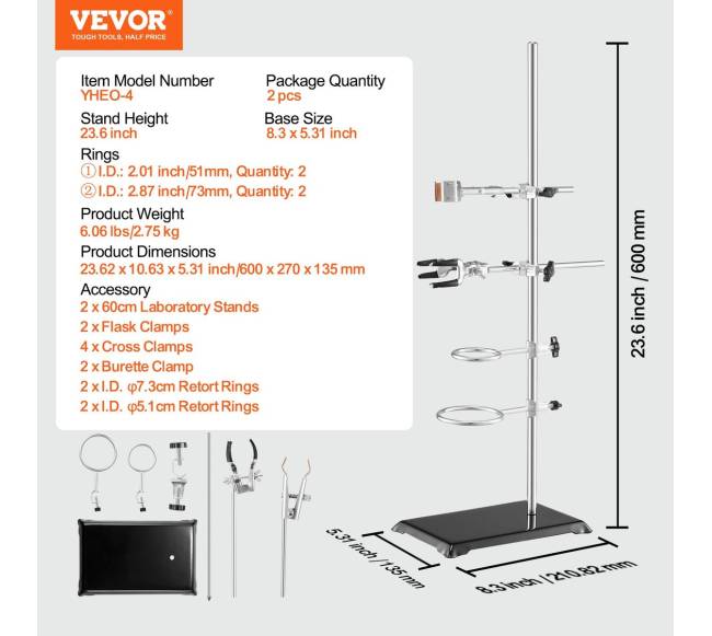 Laboratorinis stovo laikiklis su priedais6
