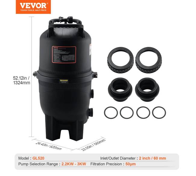 Baseino kasetinis filtras, 49 kv. m plotas6