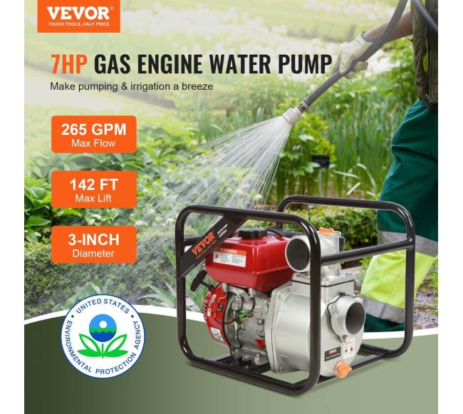 Benzininis vandens siurblys 7AG 3 colių1