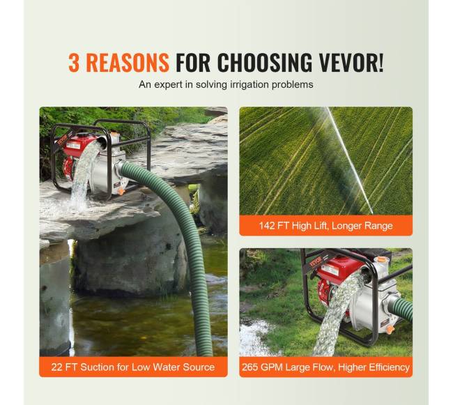 Benzininis vandens siurblys 7AG 3 colių2