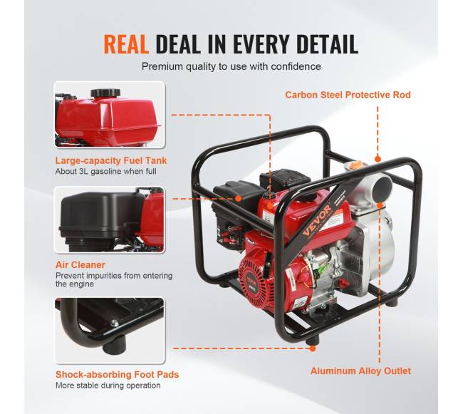 Benzininis vandens siurblys 7AG 3 colių4