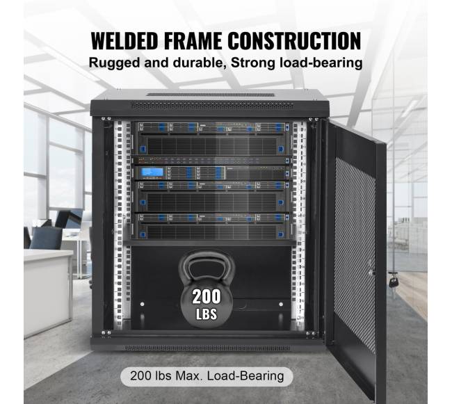 12U tinklo serverio spintelė, 39 cm gylio3