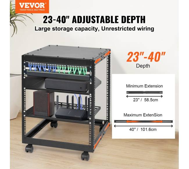 12U atviras serverio stovas su reguliuojamu gyliu1