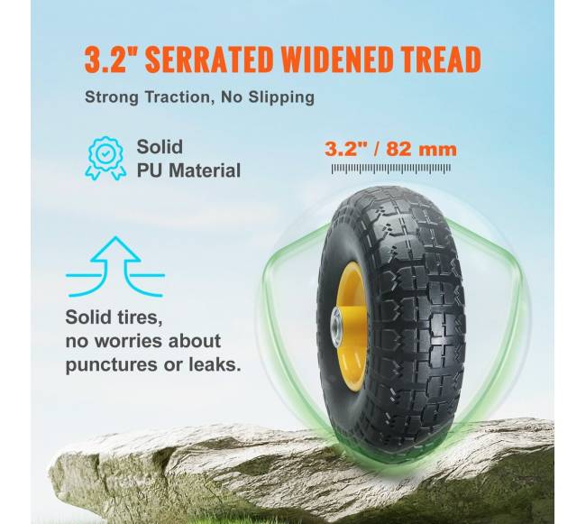 Kieto PU beore padangos 10 colių, 2 vnt2