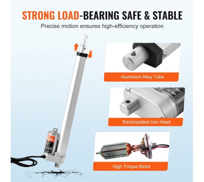 12V 300mm linijinis pavaros mechanizmas4