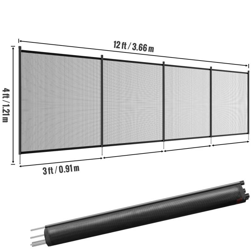 Baseinas tvora 4 x 12 FT vaikų saugumui0