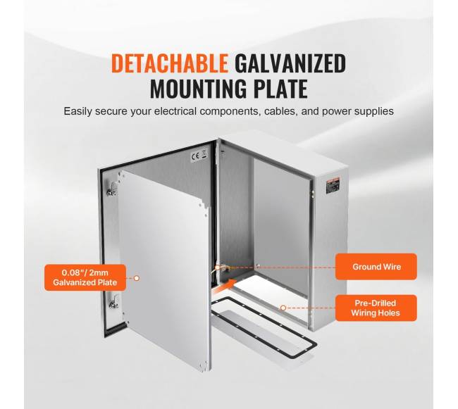 Nerūdijančio plieno elektros dėžutė, IP664