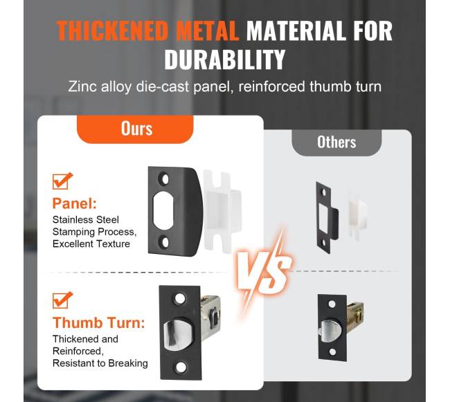 Dvigubų durų rankenų komplektas juodas2