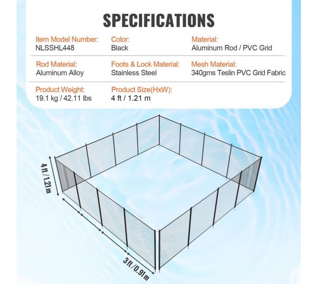 Nuimama baseino tvora 1.21 x 14.63 m lauko baseinams6