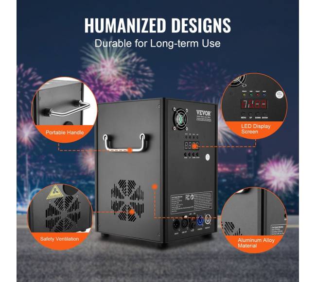 Šaltųjų kibirkščių mašina 700W 2-5m4