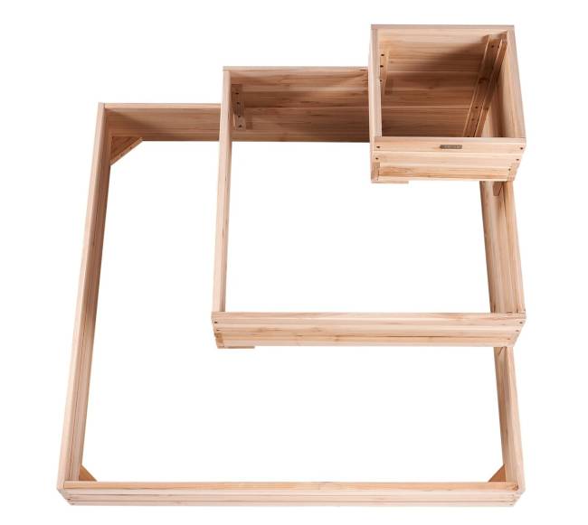 Pakeltas medinis darželis 113 x 113 x 51 cm9