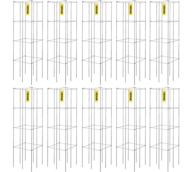 Pomidorų atramos iš plieninės PVC dangos0