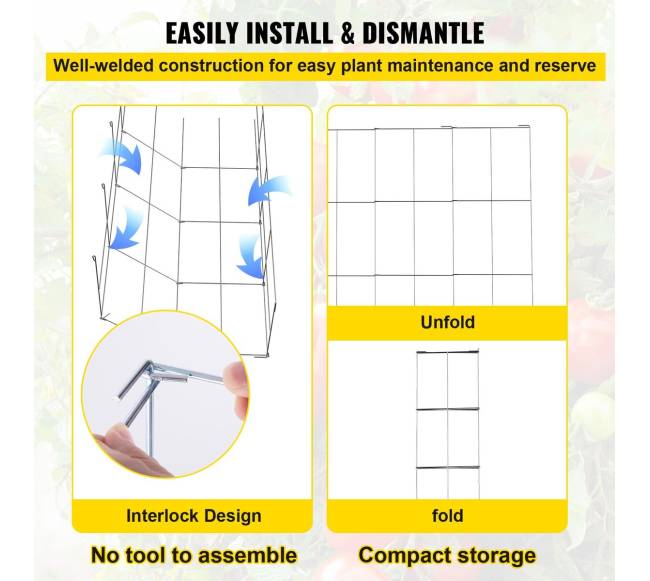 Pomidorų atramos iš plieninės PVC dangos5