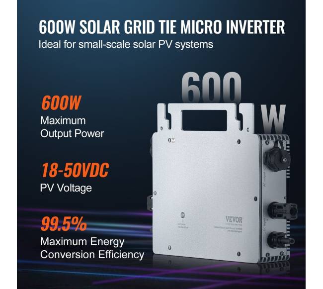 Saulės mikro keitiklis 600W atsparus vandeniui3