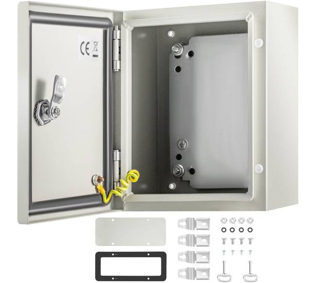 NEMA plieninė dėžutė, atspari vandeniui ir dulkėms0