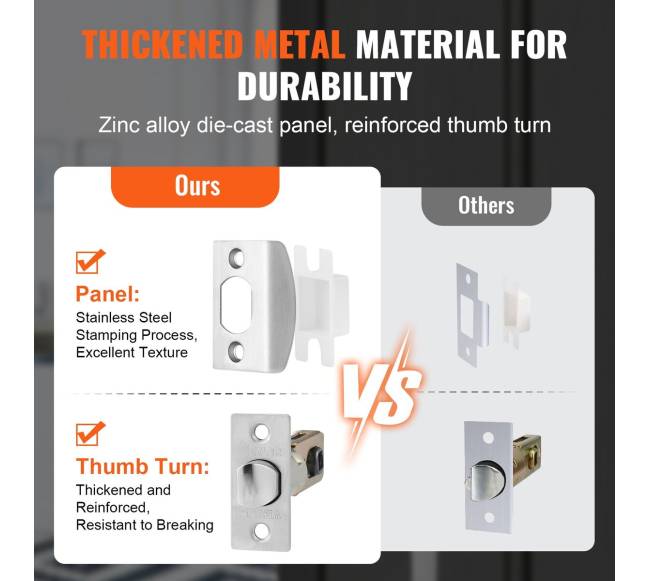 Dvigubų durų rankenų komplektas2