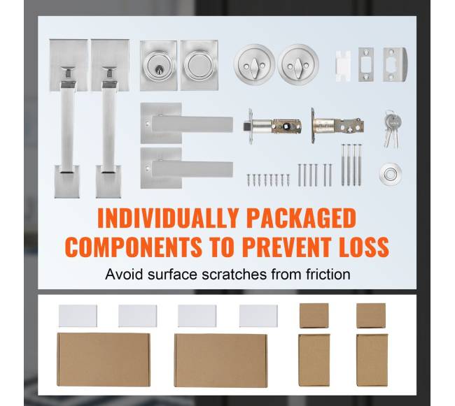 Dvigubų durų rankenų komplektas3