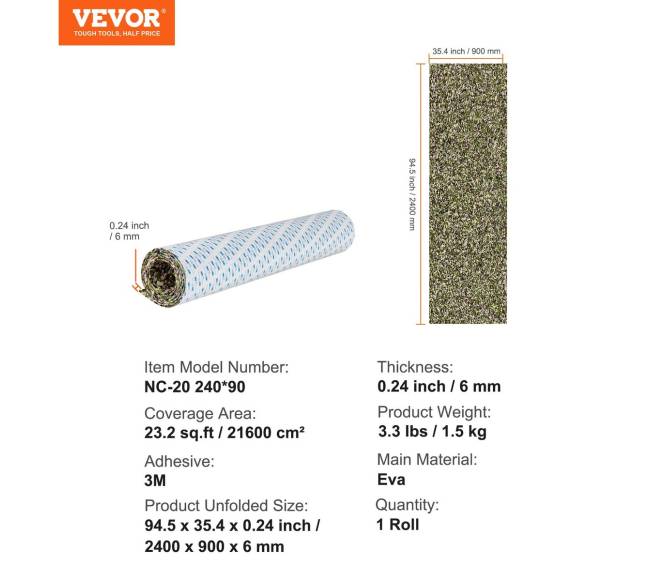 Grindų danga laivams iš EVA putos 240 x 90 cm6