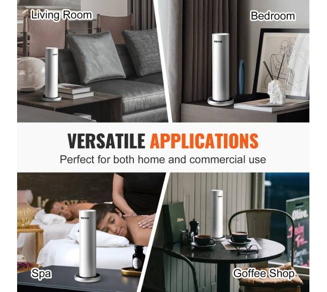 Kvapų difuzorius 120 ml Bluetooth 93 m² be vandens5