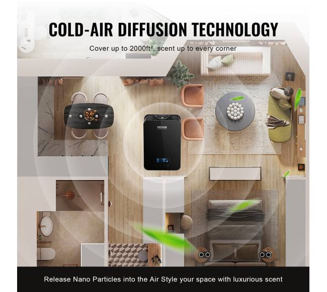 kvepalų difuzorius šalto oro sistemai, 180 ml2