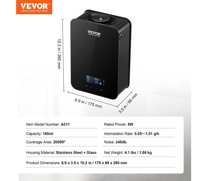 kvepalų difuzorius šalto oro sistemai, 180 ml6