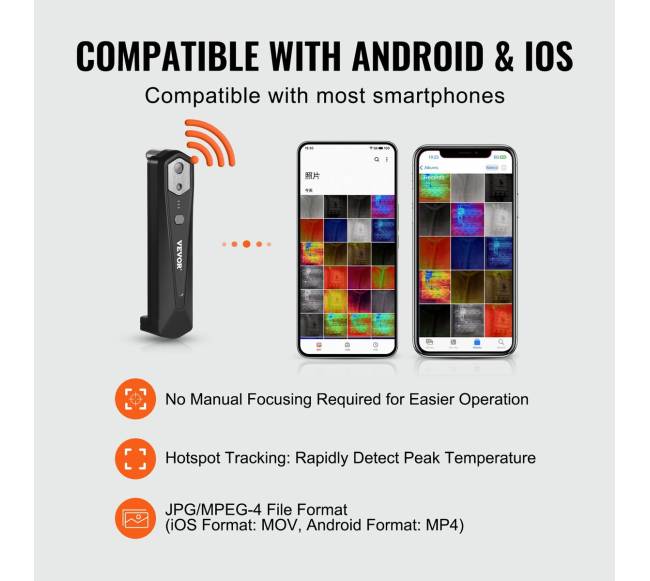 Termovizorinė kamera Android ir IOS su WiFi2