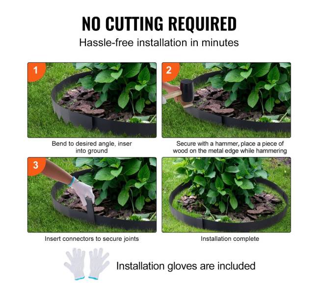 Lankstus plieninis sodo kraštas, 6 vnt.4