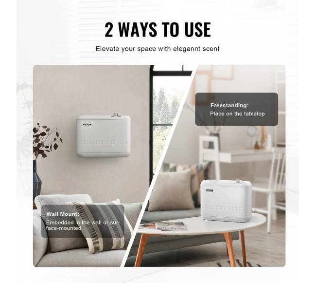 Kvapų difuzorius HVAC 850 ml, 5000 kv. pėdoms5