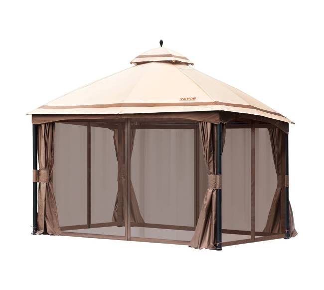 Lauko pavėsinė su tinkleliu nuo uodų8