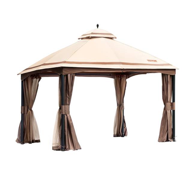 Lauko pavėsinė su tinkleliu nuo uodų9