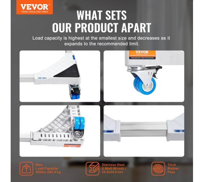 Universalus šaldytuvo ir skalbimo stovo pagrindas1