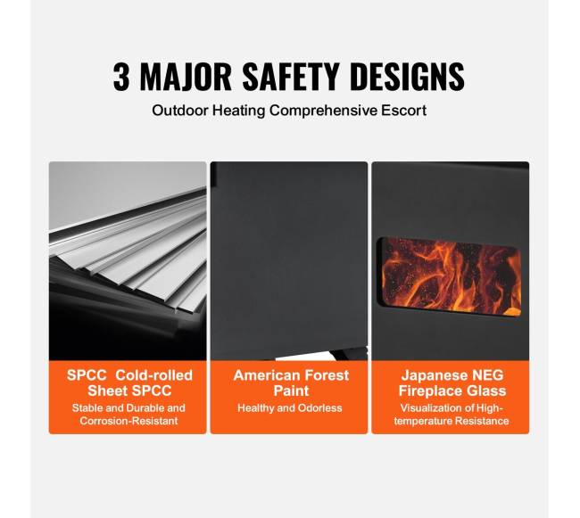 Nešiojama židinio krosnis su 8 vamzdžiais5