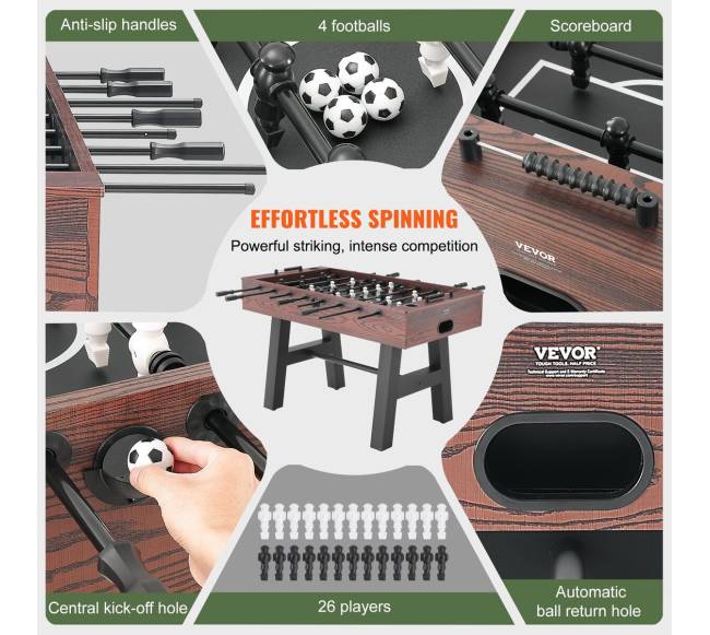 Fusbolo stalas 140 cm su priedais2
