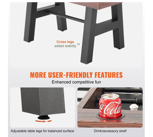 Fusbolo stalas 140 cm su priedais3