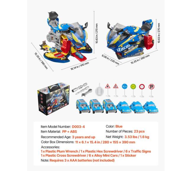 Vaikiška motociklo variklio dirbtuvė, 25 dalys6