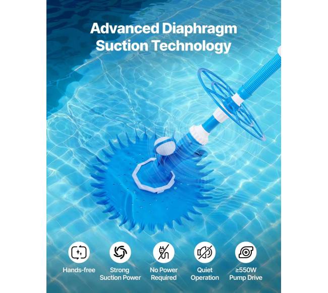 Automatinis baseino siurblys su 12 žarnų2