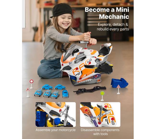 Motociklo variklio žaislas vaikams2