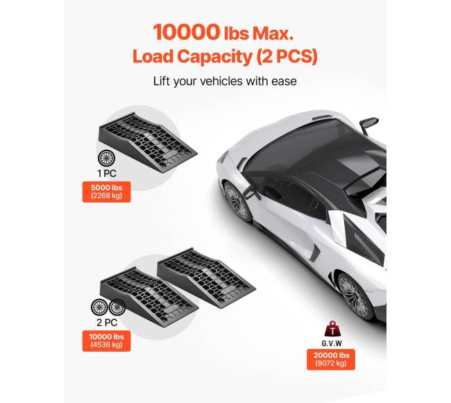 Automobilių rampa 9072 kg, 66 mm pakyla2