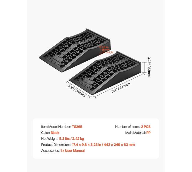 Automobilių rampa 9072 kg, 66 mm pakyla6