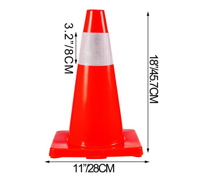 18 cm eismo kūgiai su atšvaitais, 12 vnt.7