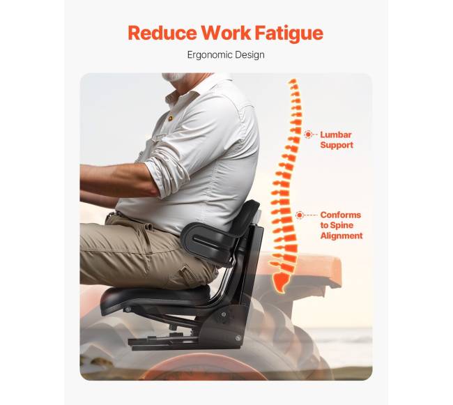 Reguliuojama vandeniui atspari šakinių krautuvų sėdynė3